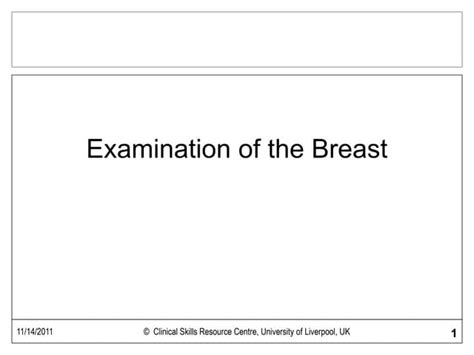 Breast Exam Ppt