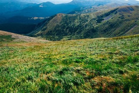 Beautiful Green Mountain Landscape Stock Image Image Of Nature Hike