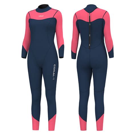 hevto wetsuits women 3mm neoprene full diving suits surfing swimming long sleeve back zip for