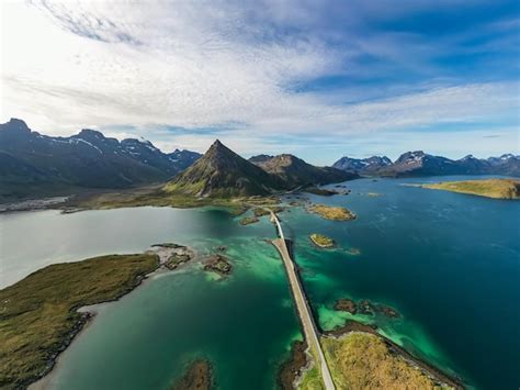 Premium Photo Fredvang Bridges Panorama Lofoten Islands Is An