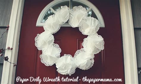 Paper Doily Wreath Tutorial The Paper Mama