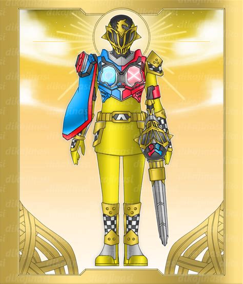 Power Rangers Mythic Kingdom Yellow Battlizer A By Dikamenrider On