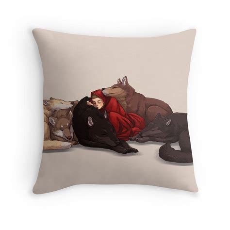 Wolf Pack Throw Pillows Red Riding Hood Animal