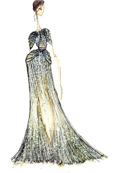 Elie Saab Haute Couture Spring 2011 By J Larkowsky Fashion Sketches