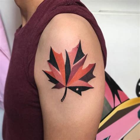 Maple Leaf Tattoo Meaning And Ideas For Men And Women 🍁