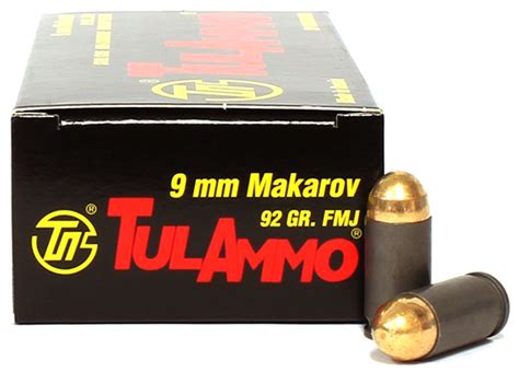 9x18 Makarov 92 Grain Fmj Tulammo Ammunition For Sale In Stock