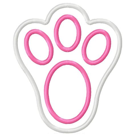 A pet rabbit, belonging to the lagomorphs, is not a pet rodent. DigiDolls Easter Bunny Foot Print Applique Machine Embroidery Design 4x4 5x7 (email delivery ...
