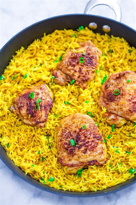 Put all the ingredients in the instant pot and stir. Chicken and Yellow Rice - The Dinner Recipes Ideas