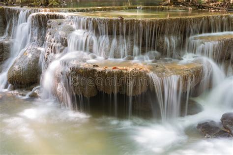 Blue Stream Waterfall In Deep Forest Of Thailand Stock Photo Image Of