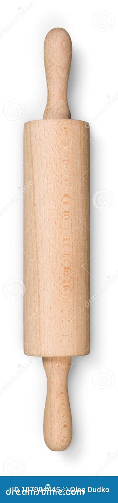 Kitchen Rolling Pin Isolated On White Background Stock Image Image Of