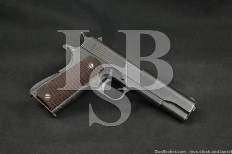 Wwii Us Army Colt 1911a1 1911 A1 45 Acp Semi Automatic Pistol 1942 C