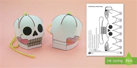 Papercraft Skull Template Plmbang