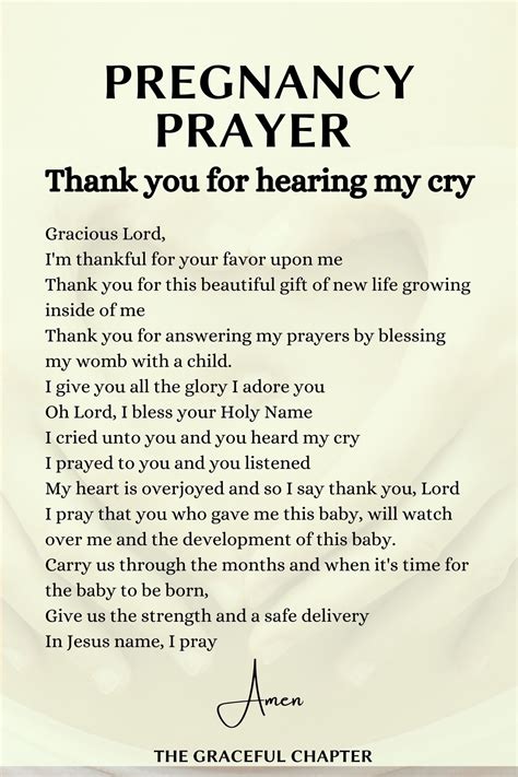 11 Important Prayers For Pregnant Women The Graceful Chapter