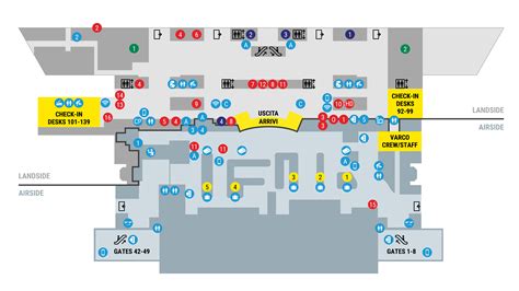 Mappa Completa Aeroporto Di Venezia Mappa Del Terminal Di Venezia