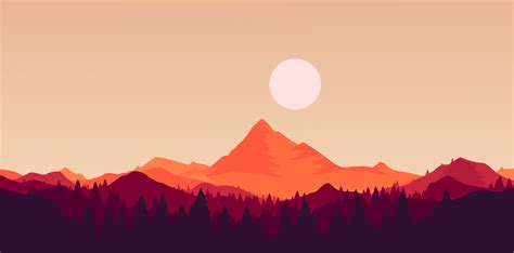 Learn how to draw mountain sunset pictures using these outlines or print just for coloring. Sunset Mountain Forest by SimpleSkulduggery on DeviantArt