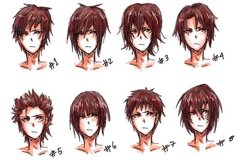 Anime Hair Style Ii By Nyuhatter On Deviantart Cabelo Masculino Anime