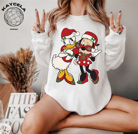 Minnie And Daisy Duck Christmas Shirt Disney Christmas Shirt Etsy