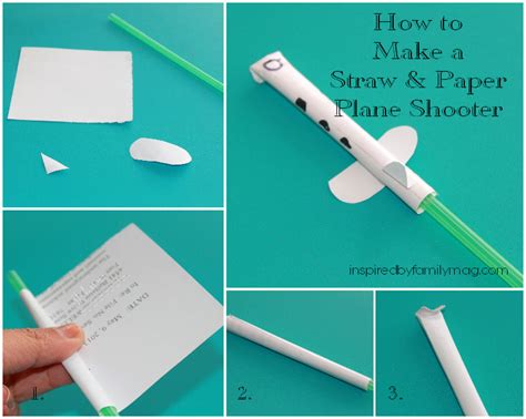 How To Make Straw And Paper Shooters Airplane