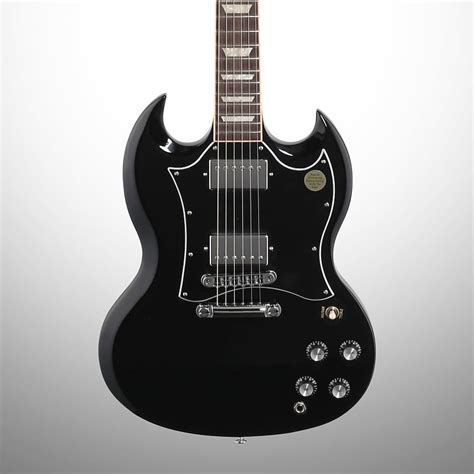 Gibson Sg Standard Electric Guitar With Soft Case Ebony Reverb