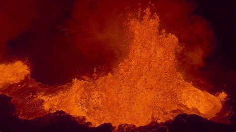 Drone Captures Amazing Lava Video At Iceland Volcano The Washington Post