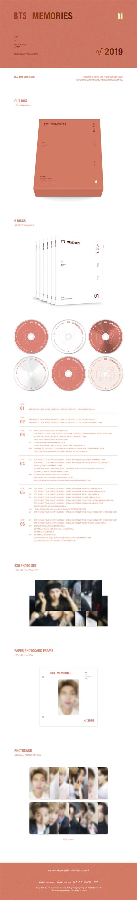 Bts x mcdonald's weverse gift pc. BTS - MEMORIES OF 2019 BLU-RAY + Weverse Gift | K-Pop Merch