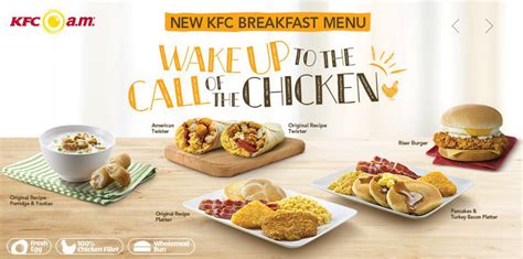Here are the other kfc philippines a.m.™ breakfast menu and prices: KFC Have Rolled Out A Breakfast Menu!