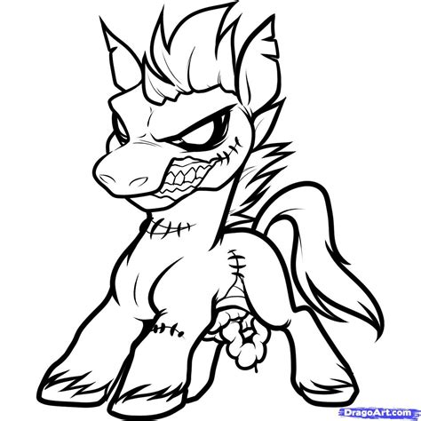 A horse selected, based on appearance and graceful gait, to draw a carriage 6. cool drawings | how to draw a zombie horse, zombie horse ...