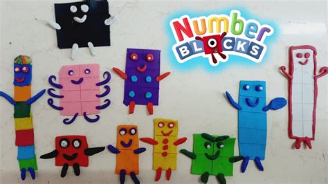 Number Blocks Play Dough Clay Activities For Kids Numberblocks