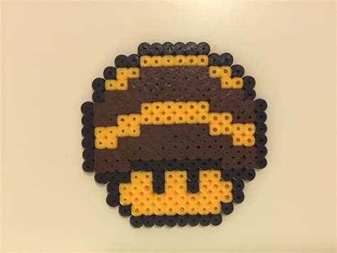 Pixel art papercraft minecraft bee are a theme that is being searched for and appreciated by netizens nowadays. perler bead mushroom Bee | Perler beads, Melting beads ...