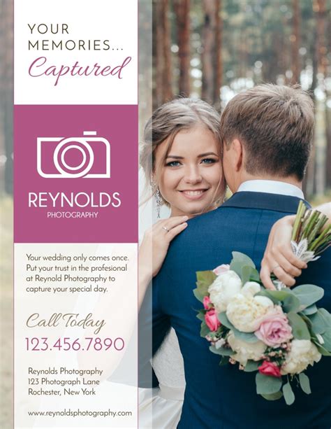 Reynolds Wedding Photography Flyer Template Mycreativeshop