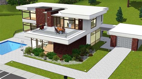 Sims 3 Maison Moderne Plan Maison Maison Design