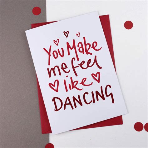 valentines card you make me feel like dancing by a is for alphabet