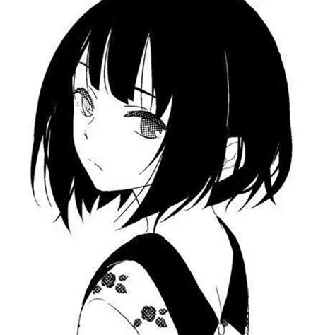 Aesthetic Anime Girl With Short Black Hair No Bangs Fotodtp