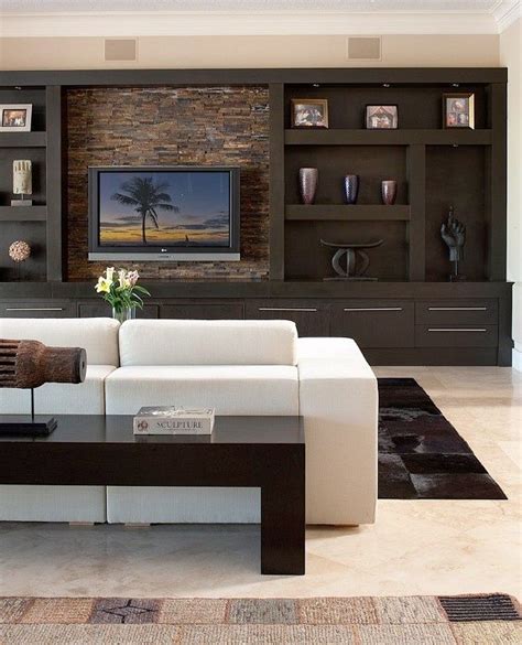 Living Room Modern Built In Tv Wall Unit Designs