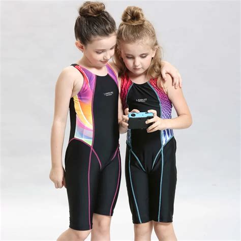 Children Professional Racing Piece Swimsuit Girls Learn To Swim