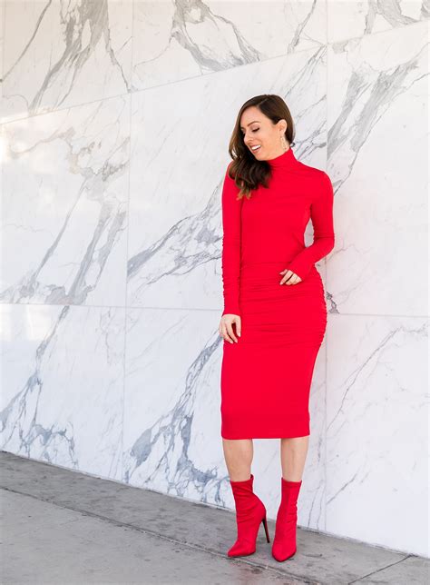 Seeing Red In Red Sweater Dresses Lucky 9 Giveaway Sydne Style