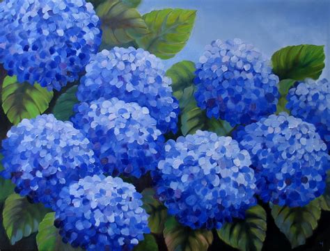 Nels Everyday Painting Large Hydrangea Painting Sold