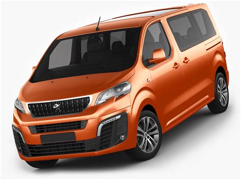 The peugeot traveller's assertive design exudes strength and elegance. peugeot traveller 3d obj