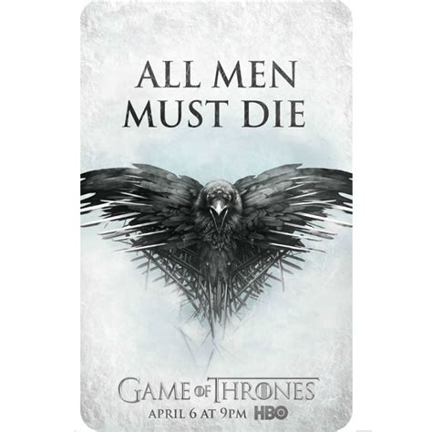 Maybe you would like to learn more about one of these? GAME OF THRONES (SEASON 4 POSTER) FRIDGE MAGNET