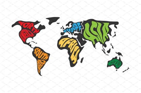 World Map Divided Into Six By Petr Polák On Dribbble