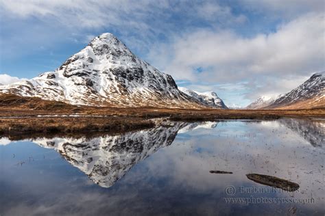 Buachaille Etive Beag Reflection Glencoe Scotland Scotland