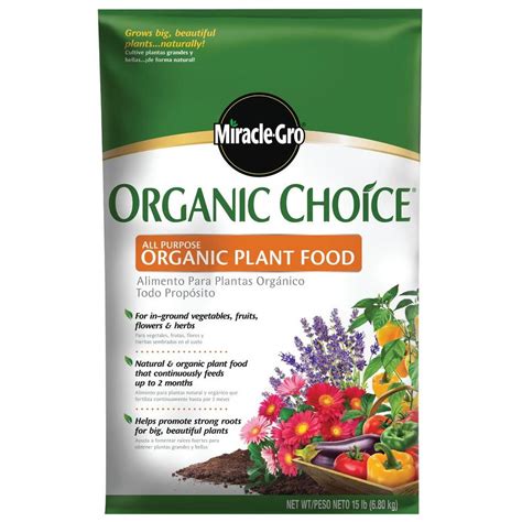 Miracle Gro Organic Choice 15 Lb All Purpose Plant Food 100958 The