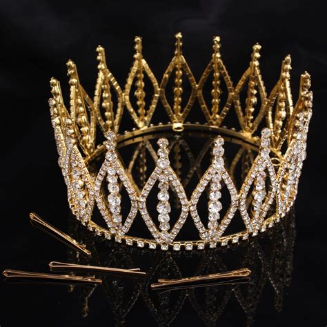 Buy 2017 New Gold Color Bridal Tiaras Crowns Crystal