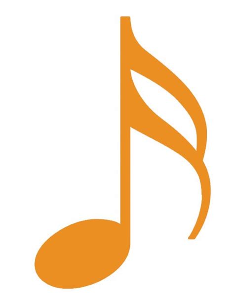 Orange Music Notes Clip Art N3 Free Image Download