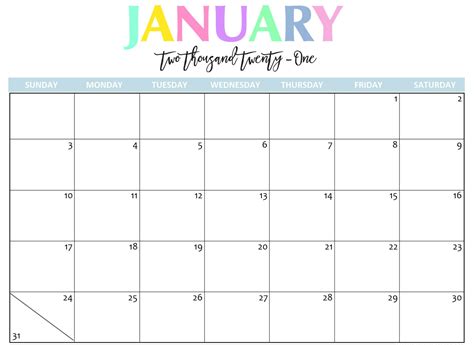 Download pritnable january calendar template to print it out at home or upload to goodnotes. Printable January 2021 Calendar With Holidays Sheets ...