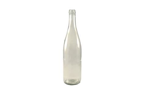 750 Ml Clear Glass California Hock Wine Bottle Cork Kaufman Container