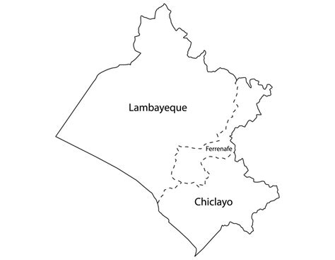 Mapa De Lambayeque Mapa Con Sus Provincias Para Colorear