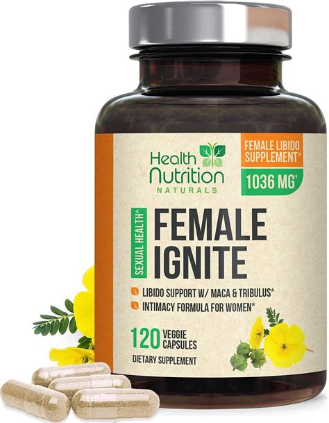 Female Libido Supplement With Maca Tribulus Horny Goat Weed Desire
