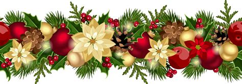 Christmas Garland Border Png Christmas Garland Clipart