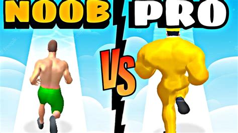 Noob Vs Pro In Muscle Rush Game Youtube